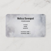 野生の灰色の水色のクリスマスにトナカイ 名刺 (裏面)