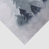 野生の灰色の水色のクリスマスにトナカイ 薄葉紙 (詳細)