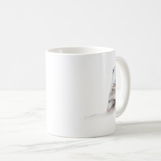 野生の灰色の狼の吠え声 コーヒーマグカップ (正面右)