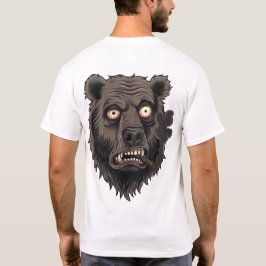 野生の熊のスモーキーオーラ Tシャツ