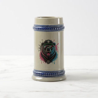 野生の熊 ビールジョッキ