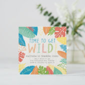 野生の熱帯の誕生日パ葉ーティを獲得する時間 招待状 (スタンド正面)
