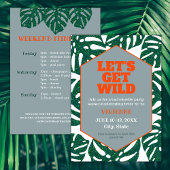 野生の熱帯バチェロレッテ週末 招待状
