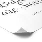 野生の熱帯ベビーは楽しむ甘い看板 ポスター (角)