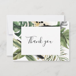 野生の熱帯ヤシモンステラ  サンキューカード