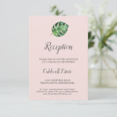 野生の熱帯ヤシ |赤面披露宴挿入カード エンクロージャーカード (スタンド正面)