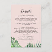 野生の熱帯ヤシ |赤面詳細エンクロージャカード エンクロージャーカード (正面)