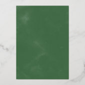 野生の熱帯ヤシ |金カジュアル箔結婚箔 箔招待状 (裏面)