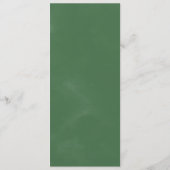 野生の熱帯ヤシ |黒結婚のディナーメニュー メニュー (裏面)