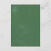 野生の熱帯性パームディスプレイシャワー エンクロージャーカード (裏面)