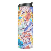 野生の熱帯植物トレンディーカラーモノグラム タンブラー (回転左)