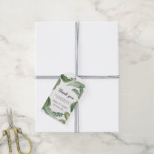 野生の熱帯緑。結婚感謝 ギフトタグ (より糸付き)