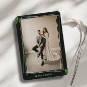 野生の熱帯葉の写真結婚の旅行詳細 エンクロージャーカード