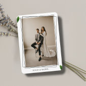 野生の熱帯葉の写真結婚の旅行詳細 エンクロージャーカード