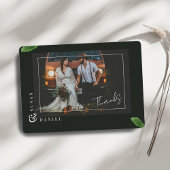 野生の熱帯離れの写真結婚のサンキューカード サンキューカード