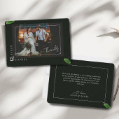 野生の熱帯離れの写真結婚のサンキューカード サンキューカード