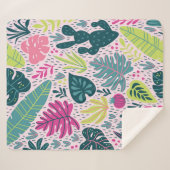 野生の熱帯雨林に継ぎ目のない模様。Tr シェルパブランケット (正面(横))