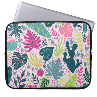 野生の熱帯雨林に継ぎ目のない模様。Tr ラップトップスリーブ