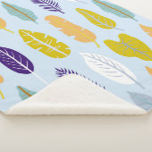 野生の熱帯雨林計画とシームレスなパターン シェルパブランケット (3/4)