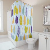 野生の熱帯雨林計画とシームレスなパターン シャワーカーテン (インサイチュ)