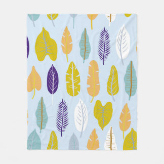 野生の熱帯雨林計画とシームレスなパターン フリースブランケット