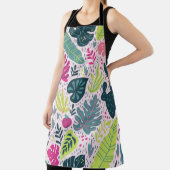 野生の熱帯雨林、ヴィンテージの繰り返しパターン エプロン (インサイチュ)