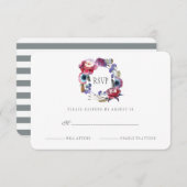 野生の牡丹フローラ（羽）|出欠 出欠カード (正面/裏面)