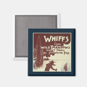 野生の牧草地からの白い マグネット (正面/裏面)