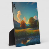 野生の牧草地の囁き フォトプラーク (側面)