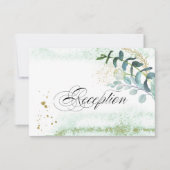 野生の牧草地 |グリーンボタニカルウェディングレセプション 招待状 (正面)