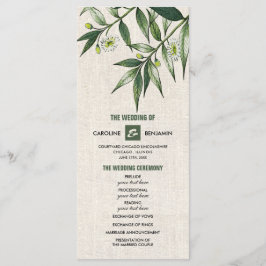 野生の牧草地 |グリーンボタニカル結婚式 プログラム