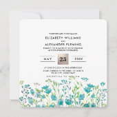 野生の牧草地 |春山脈結婚式招待状 招待状 (正面)