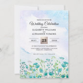 野生の牧草地 |春山脈結婚式招待状 招待状 (正面)