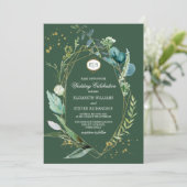 野生の牧草地 |緑の植物幾何学結婚学 招待状 (スタンド正面)