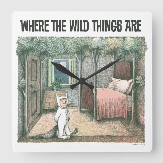 野生の物がある場所 |シーン3 スクエア壁時計 (正面)