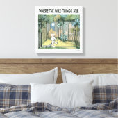 野生の物がある場所 |シーン4 キャンバスプリント (インサイチュ (寝室))