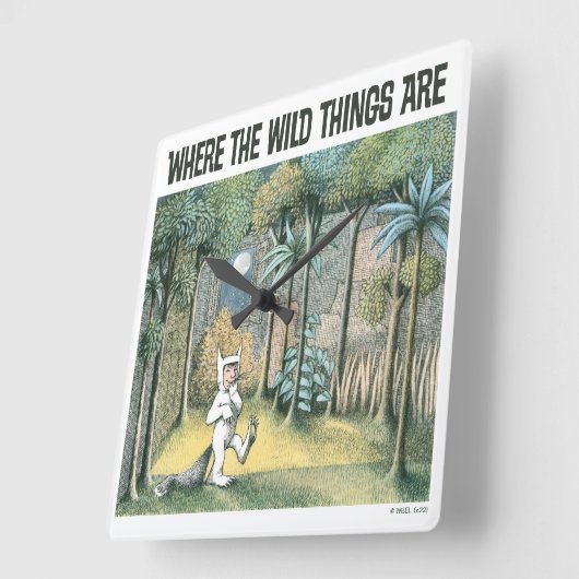 野生の物がある場所 |シーン4 スクエア壁時計 (傾斜)