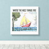 野生の物がある場所 |シーン5 キャンバスプリント (インサイチュ (ウッドフロア))