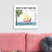 野生の物がある場所 |シーン5 キャンバスプリント (インサイチュ (リビング))