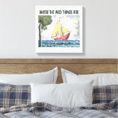 野生の物がある場所 |シーン5 キャンバスプリント (インサイチュ (寝室))