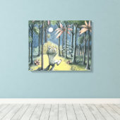 野生の物がある場所 |シーン6 キャンバスプリント (インサイチュ (ウッドフロア))