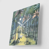 野生の物がある場所 |シーン6 スクエア壁時計 (傾斜)