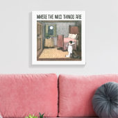 野生の物がある場所 |シーン7 キャンバスプリント (インサイチュ (リビング))