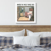 野生の物がある場所 |シーン7 キャンバスプリント (インサイチュ (寝室))