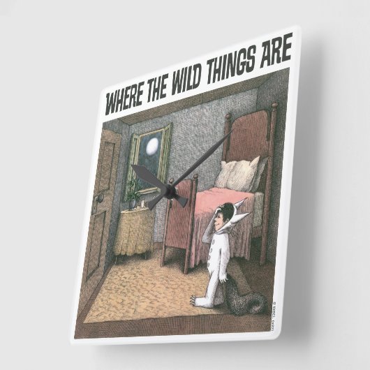 野生の物がある場所 |シーン7 スクエア壁時計 (傾斜)