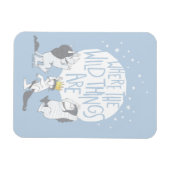 野生の物がある場所 |月と星 マグネット (横)