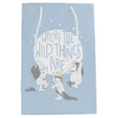 野生の物がある場所 |月と星 ミディアムペーパーバッグ (正面)