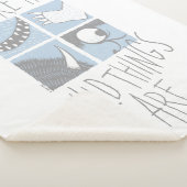 野生の物がある場所 |正方形グラフィック シェルパブランケット (3/4)