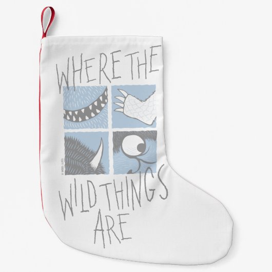 野生の物がある場所 |正方形グラフィック スモールクリスマスストッキング (正面)
