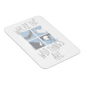 野生の物がある場所 |正方形グラフィック マグネット (右側)